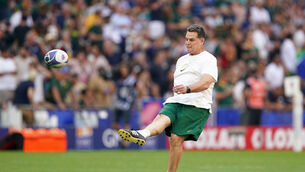 <p>South Africa director of rugby Rassie Erasmus before the 2023 Rugby World Cup Pool B match at the Stade de Marseille. Photo credit: Mike Egerton/PA Wire.</p>