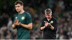 <p>BROKEN MAN: Stephen Kenny after their loss to the Netherlands Photo by Stephen McCarthy/Sportsfile</p>