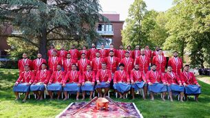 <p>Tonga players pose for a portrait during the Tonga Rugby World Cup 2023 Squad photocall. Pic: Karl Bridgeman - World Rugby/World Rugby via Getty Images.</p>