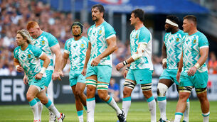 <p>EBEN'S POSSE: Eben Etzebeth and his Sprinboks teammates. Pic: ©INPHO/Steve Haag Sports/Steve Haag</p>