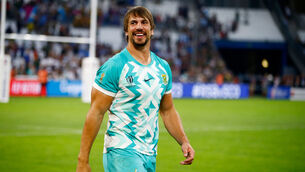 <p>POSITIVE UPDATE: Eben Etzebeth of South Africa after the World Cup opener against Scotland. Pic: ©INPHO/Steve Haag Sports/Steve Haag</p>