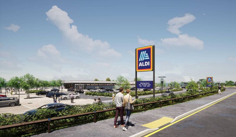 Aldi's site is near completion and will result in 20 new permanent jobs.