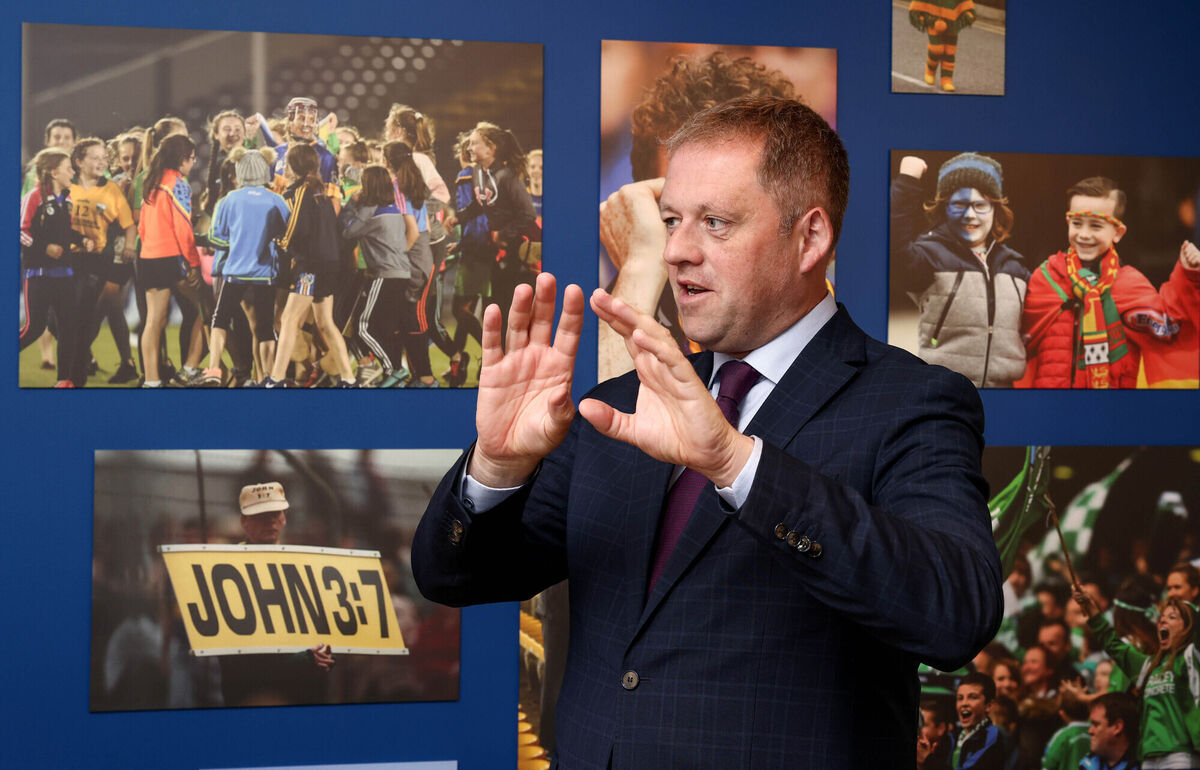 Minister of State for Sport and Physical Education Thomas Byrne at the launch of GAA: People, Objects & Stories in the National Museum of Ireland – Decorative Arts & History, Collins Barracks. Picture: Marc O'Sullivan Minister of State for Sport and Physical Education Thomas Byrne at the launch of GAA: People, Objects & Stories in the National Museum of Ireland – Decorative Arts & History, Collins Barracks. Picture: Marc O'Sullivan
