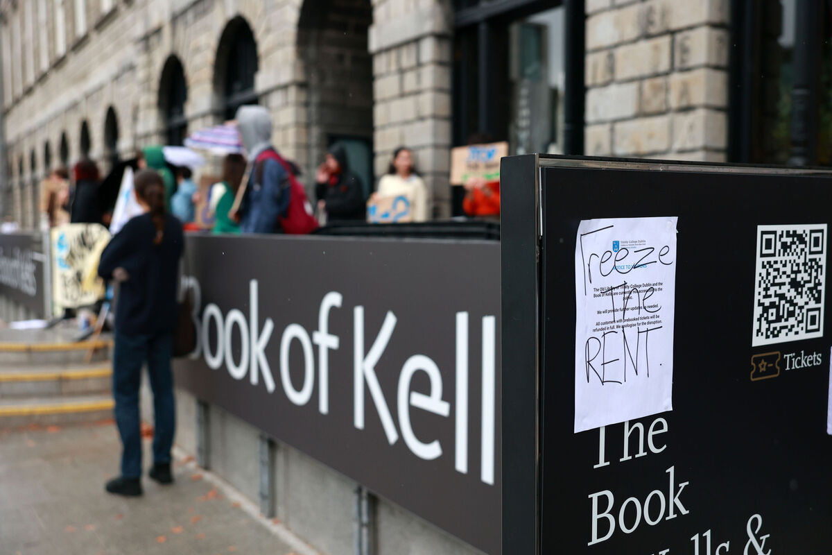 The blockade was planned for one day but further direct action is planned by students if their demands are not met. Picture: Sam Boal/Rollingnews.ie