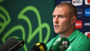 <p>SWITCHED ON: Keith Earls during an Ireland rugby media conference at Complexe de la Chambrerie in Tours, France. Pic: Brendan Moran/Sportsfile</p>