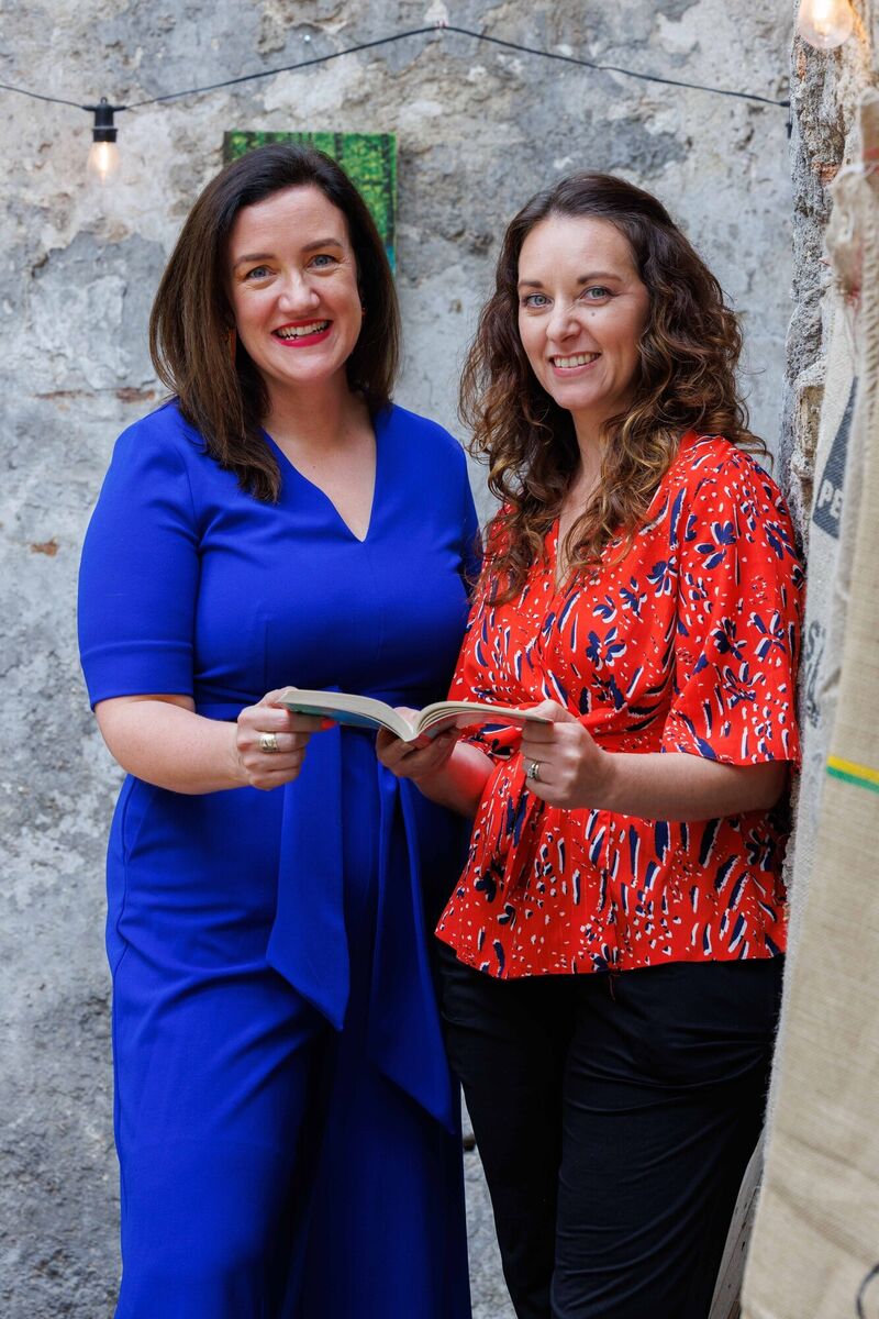Karen Harte, illustrator from Dublin and Leona Forde, author from Cork pictured at Cakeface Patisserie in Kilkenny. Pic: Dylan Vaughan
