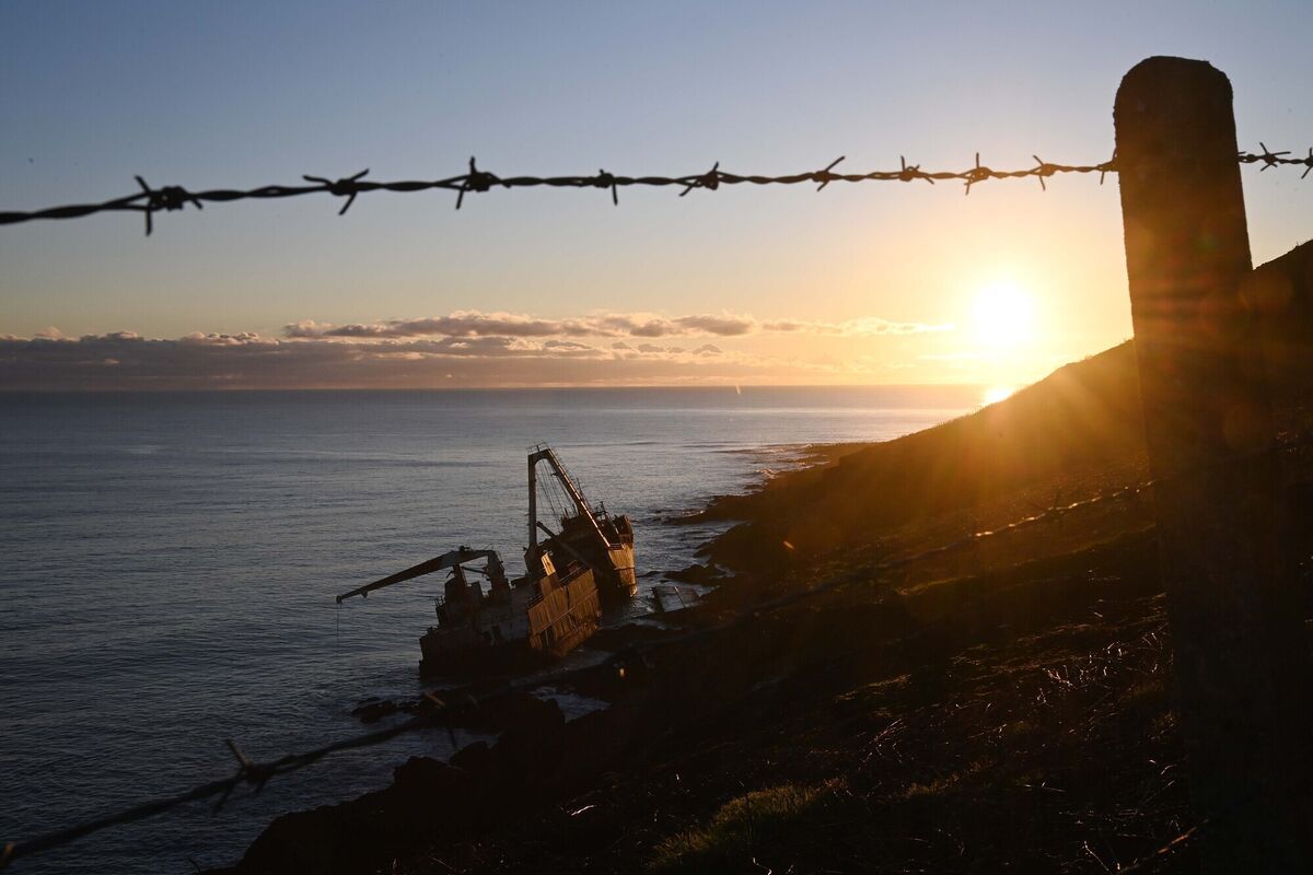 Report warned the greatest risks assessed were those of slips, trips and falls for people on or near the vessel which they claimed would increase over time as the physical condition of the wreck deteriorates. Picture: Denis Minihane