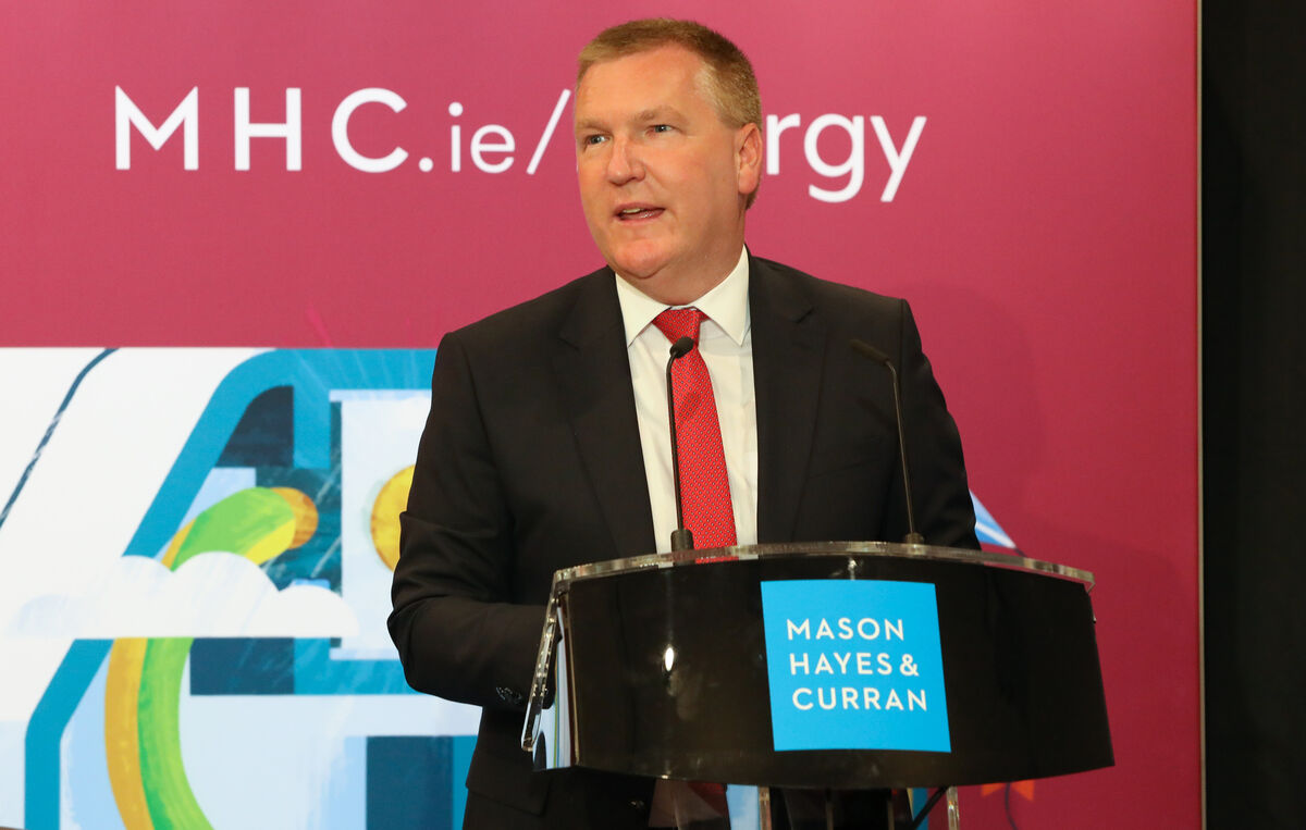 Finance Minister Michael McGrath TD was one of the keynote speakers at the energy conference. Picture: David Creedon Finance Minister Michael McGrath TD was one of the keynote speakers at the energy conference. Picture: David Creedon