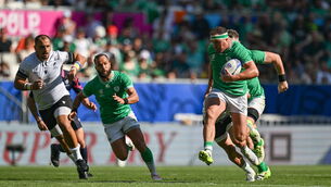 <p>ROUND TWO: Ireland take on Tonga in their second group B game of the RWC. Pic: Brendan Moran/Sportsfile</p>