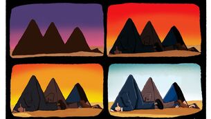<p>Harry Burton's four-cell cartoon, which appeared in the Irish Examiner on November 12, 2022, references the United Nations Climate Change Conference (COP27), which took place in Sharm El Sheikh in Egypt.</p>