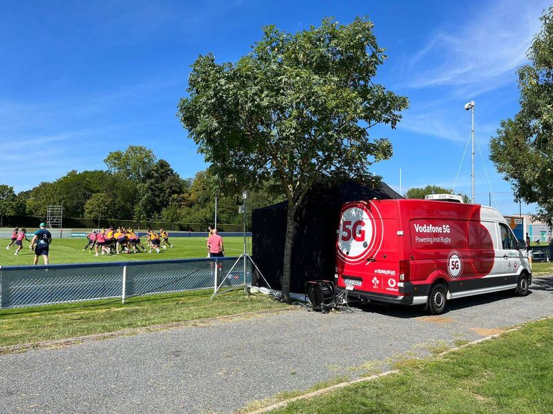 The IRFU's Private 5G-connected van in France. 
