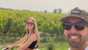 <p>Matt Jackson and his partner Kristy Benner were on vacation in Bordeaux. Picture: AP </p>