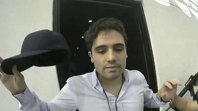 Ovidio Guzman Lopez was detained in Culiacan (CEPROPIE via AP)