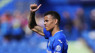 Getafe’s Mason Greenwood made a winning return to action (Jose Breton/AP)