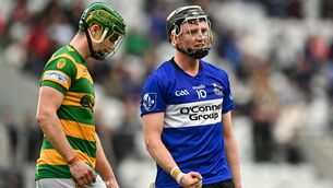 <p>VICTORY CLINCHED: Jack O'Connor of Sarsfields celebrates after his side's victory in the Cork County Premier Senior Club Hurling Championship quarter-final match between Blackrock and Sarsfields. Pic: Eóin Noonan/Sportsfile</p>