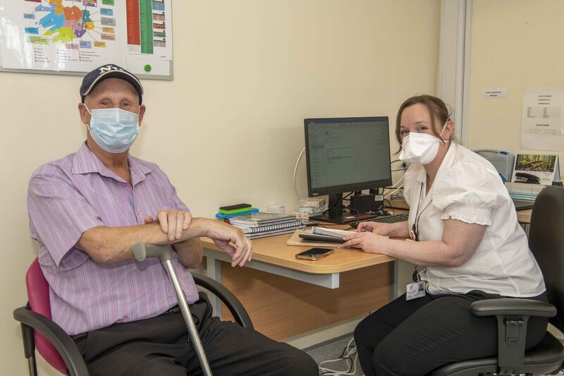 Jack O'Dononvan from Ballyvolane with clinical nurse manager Deborah Curtin at the Cork north city ICPOP hub on the St Mary’s Health Campus in June, 2022. Picture: Brian Lougheed Jack O'Dononvan from Ballyvolane with clinical nurse manager Deborah Curtin at the Cork north city ICPOP hub on the St Mary’s Health Campus in June, 2022. Picture: Brian Lougheed