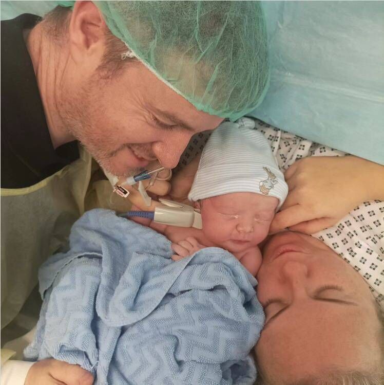 Laura announced the arrival of her son on Instagram calling him the "love of our life". Picture: Laura O'Mahony/Instagram Laura announced the arrival of her son on Instagram calling him the "love of our life". Picture: Laura O'Mahony/Instagram
