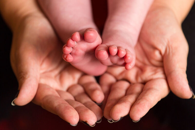 Before the baby is discharged from hospital, a paediatric doctor does a full head-to-toe examination. File picture: Dominic Lipinski/PA Wire
Before the baby is discharged from hospital, a paediatric doctor does a full head-to-toe examination. File picture: Dominic Lipinski/PA Wire