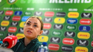<p>RAISING STANDARDS: Katie McCabe during a Republic of Ireland women press conference at the FAI Headquarters in Abbotstown. Pic: Stephen McCarthy/Sportsfile</p>