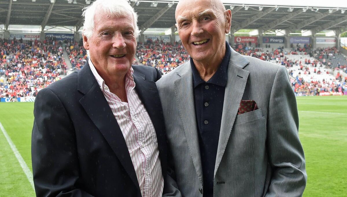 Denis Coughlan pictured with Billy Morgan at Pairc Ui Chaoimh. Picture: George Hatchell Denis Coughlan pictured with Billy Morgan at Pairc Ui Chaoimh. Picture: George Hatchell