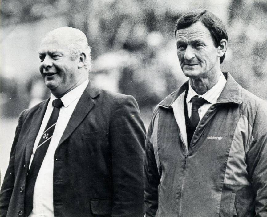 Jimmy Brohan (right) with his brother in law Mick Cashman who missed out on an All-Ireland medal through injury. 