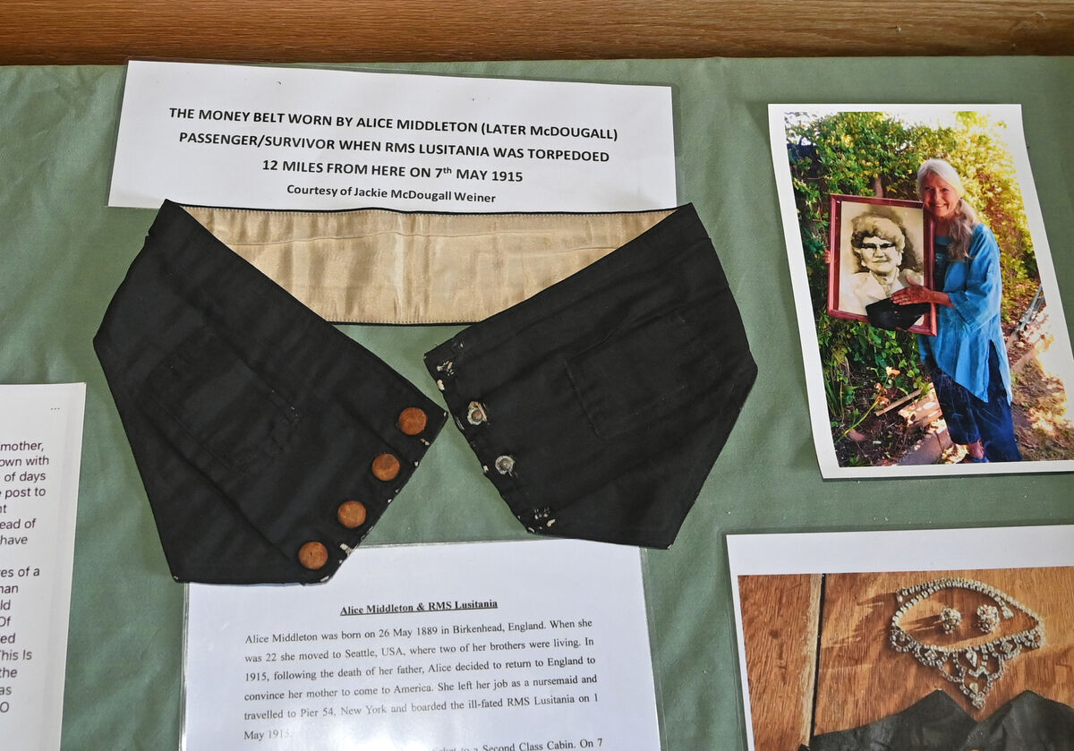 Money belt worn by Alice Middleton. Money belt worn by Alice Middleton.
