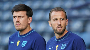 Harry Kane (right) believes Harry Maguire (left) has been “scapegoated” (Andrew Milligan/PA)