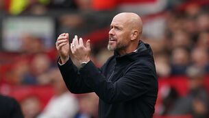 Erik ten Hag is concerned by Manchester United’s mounting injury problems (Martin Rickett/PA)