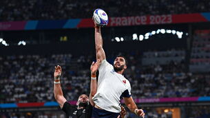 <p>ELECTRIC SURROUNDINGS: Charles Ollivon of France. Pic: Harry Murphy/Sportsfile</p>