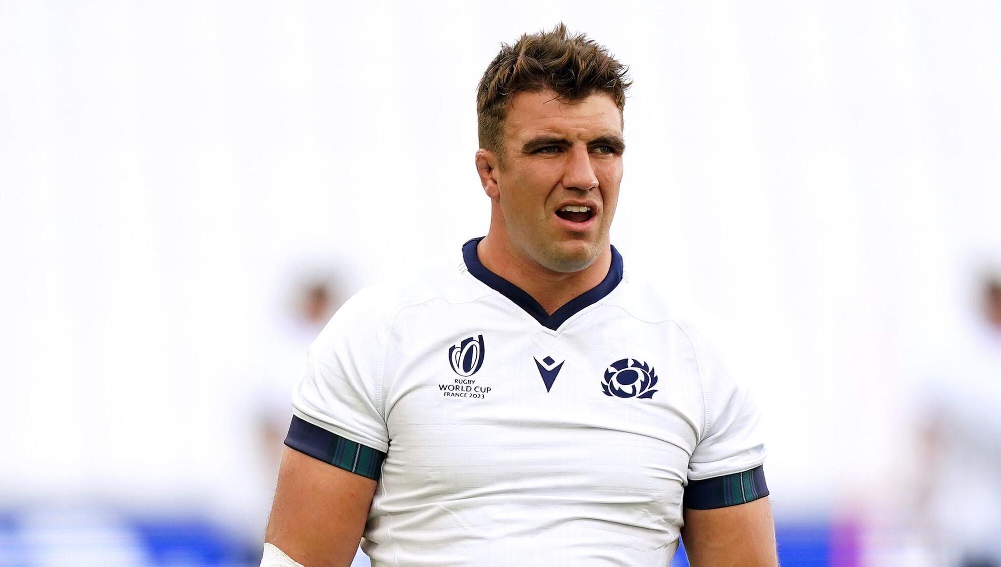 Scotland's Sam Skinner during the captain's run at the Stade de Marseille, Marseille. Photo credit: Mike Egerton/PA Wire.
