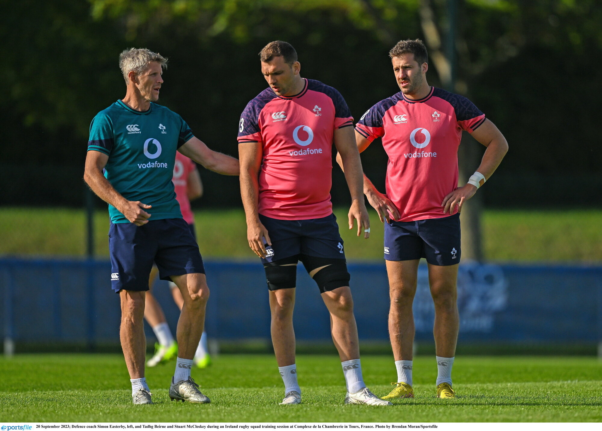 Easterby and Tadhg Beirne and Stuart McCloskey during an Ireland rugby squad training session at Complexe de la Chambrerie in Tours, France. Photo by Brendan Moran/Sportsfile
