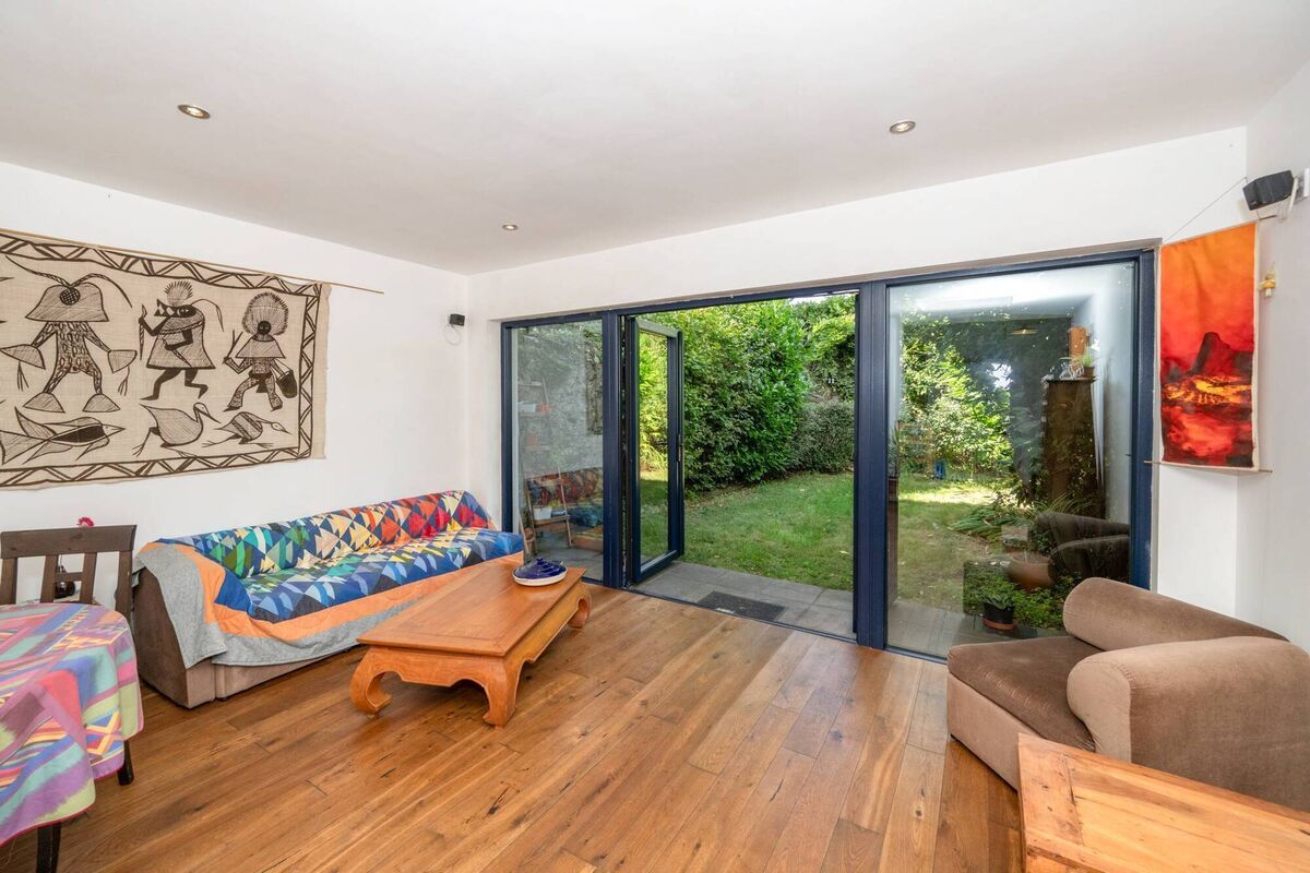Extension opens to rear garden
