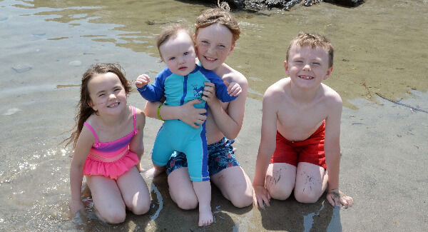 Callum, Kayla, and Luke Murphy, Grange, Cork, and their cousin Daniel Buckley, Mayfield, Cork, hanging out together at Long Strand in West Cork. Picture: Denis Minihane Callum, Kayla, and Luke Murphy, Grange, Cork, and their cousin Daniel Buckley, Mayfield, Cork, hanging out together at Long Strand in West Cork. Picture: Denis Minihane