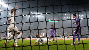 <p>NET GAINS: LASK's Philipp Ziereis (centre left) fouls Liverpool's Luis Diaz to concede a penalty during the UEFA Europa League Group E match at the Raiffeisen Arena, Linz. Pic: Nick Potts/PA Wire</p>