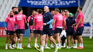<p>FINE TUNING: Forwards coach Paul O'Connell during the Ireland rugby squad captain's run at the Stade de France in Saint Denis on Friday. Picture: Brendan Moran/Sportsfile</p>