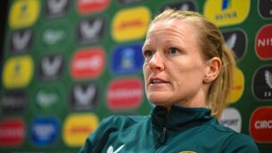 <p>REFRESHING HONESTY?: Diane Caldwell during a Republic of Ireland women press conference at the FAI National Training Centre in Abbotstown, Dublin. Pic: Stephen McCarthy/Sportsfile</p>