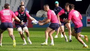 <p>ALL SET: Ireland's Johnny Sexton during the captain's run at the Stade de France in Paris, France. Pic: Gareth Fuller/PA Wire</p>