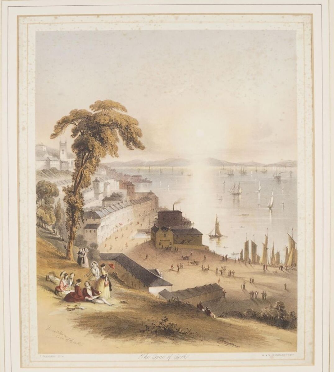 This John Brandard (1812-1863) lithograph titled 'The Cove of Cork' is at Sheppard's.