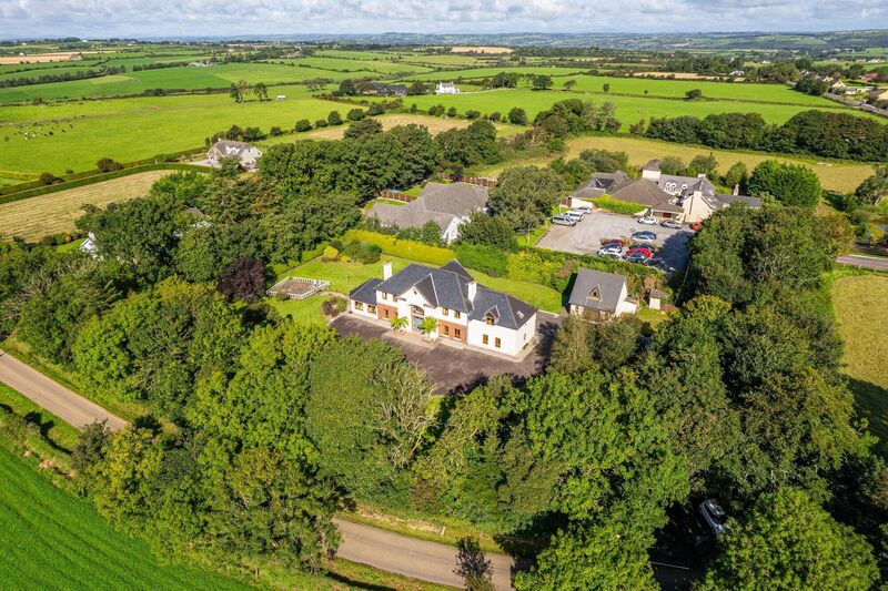 Kilmeady House, with former Bawnleigh House gourmet restaurant and wedding venue to the rear, is reached up a private avenue Kilmeady House, with former Bawnleigh House gourmet restaurant and wedding venue to the rear, is reached up a private avenue