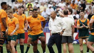 <p>CONFIDENT: Australia head coach Eddie Jones is confident his side can beat Wales on Sunday. Pic: INPHO/Dave Winter</p>