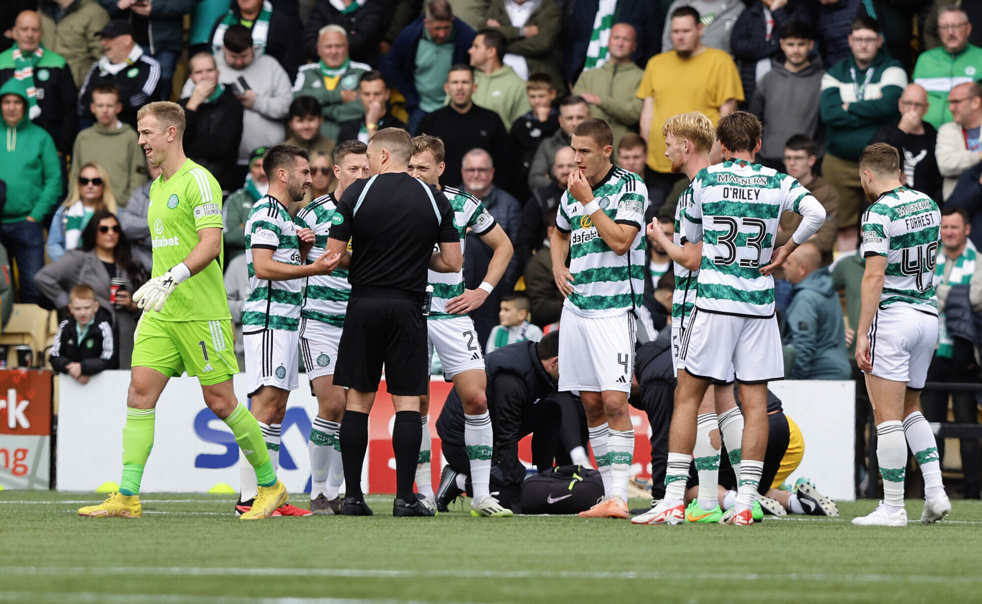 Celtic overcome Hart dismissal to see off Livingston