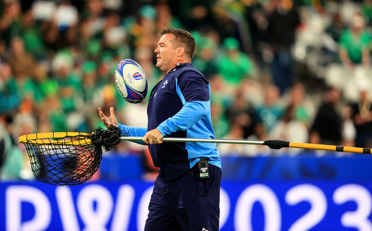 Ireland scrum coach John Fogarty before the game on Saturday night. Picture: INPHO/Dan Sheridan