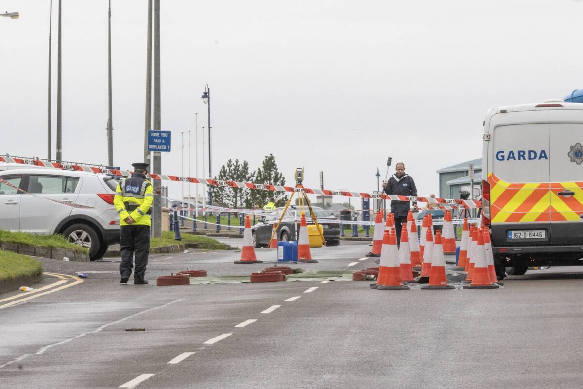 Garda forensic officers at the scene of the fatal hit-and-run accident in Bundoran, Donegal. Picture: NW Newspix Garda forensic officers at the scene of the fatal hit-and-run accident in Bundoran, Donegal. Picture: NW Newspix
