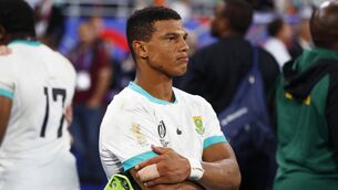 <p>DEJECTION: South Africa’s Kurt-Lee Arendse after the 13-8 defeat to Ireland in Paris> The Boks wil lick their wounds and come back strong.</p>