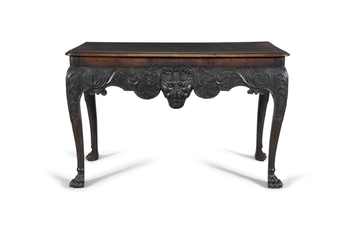 A c1740 Irish hall table at James Adam.