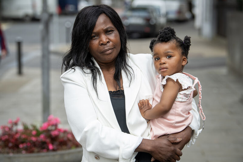 Catherine Mukwata, the mother of the late Tatenda Mukwata at Tralee Court in August with Baby Eva Mukwata, Tatenda Mukwata's baby daughter. Photo: Domnick Walsh © Eye Focus LTD Catherine Mukwata, the mother of the late Tatenda Mukwata at Tralee Court in August with Baby Eva Mukwata, Tatenda Mukwata's baby daughter. Photo: Domnick Walsh © Eye Focus LTD