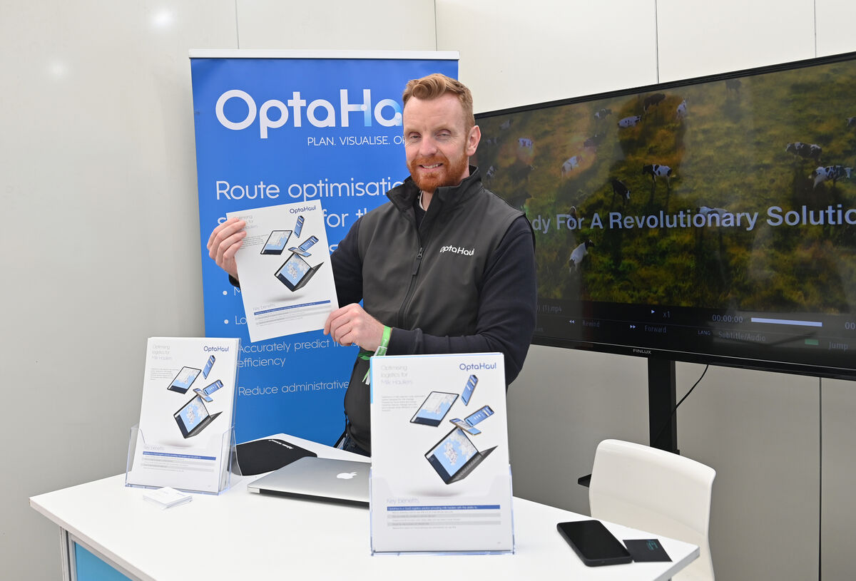Gary Gallagher, Co-Founder &amp; CEO of OptaHaul, at the the National Ploughing Championships at Ratheniska, Co Laois. Picture: Dan Linehan
