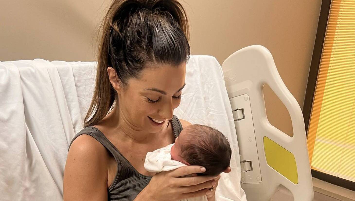 ‘Her name means leaping water’: Georgie Crawford welcomes baby girl via surrogate