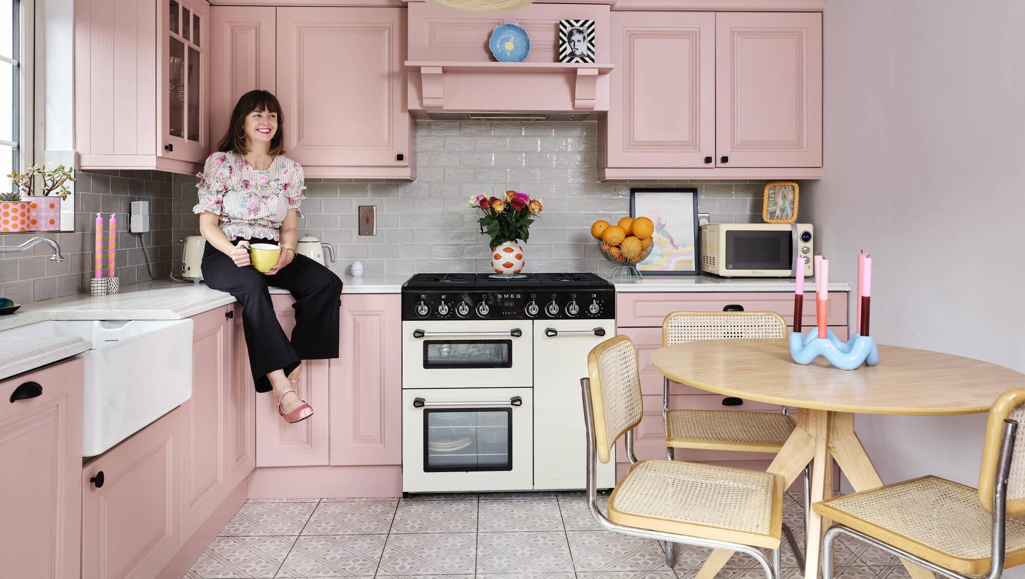 Tickled pink with a kitchen makeover by Dulux Heritage paint