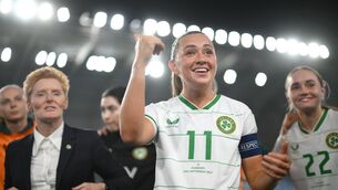<p>MY KINDA CREW: Katie McCabe of Republic of Ireland after the UEFA Women's Nations League B1 match between Hungary and Republic of Ireland at Hidegkuti Nándor Stadium in Budapest, Hungary. Photo by Stephen McCarthy/Sportsfile</p>